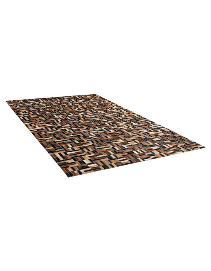 4' 11 x 8' 1 Cowhide - Patchwork Rug