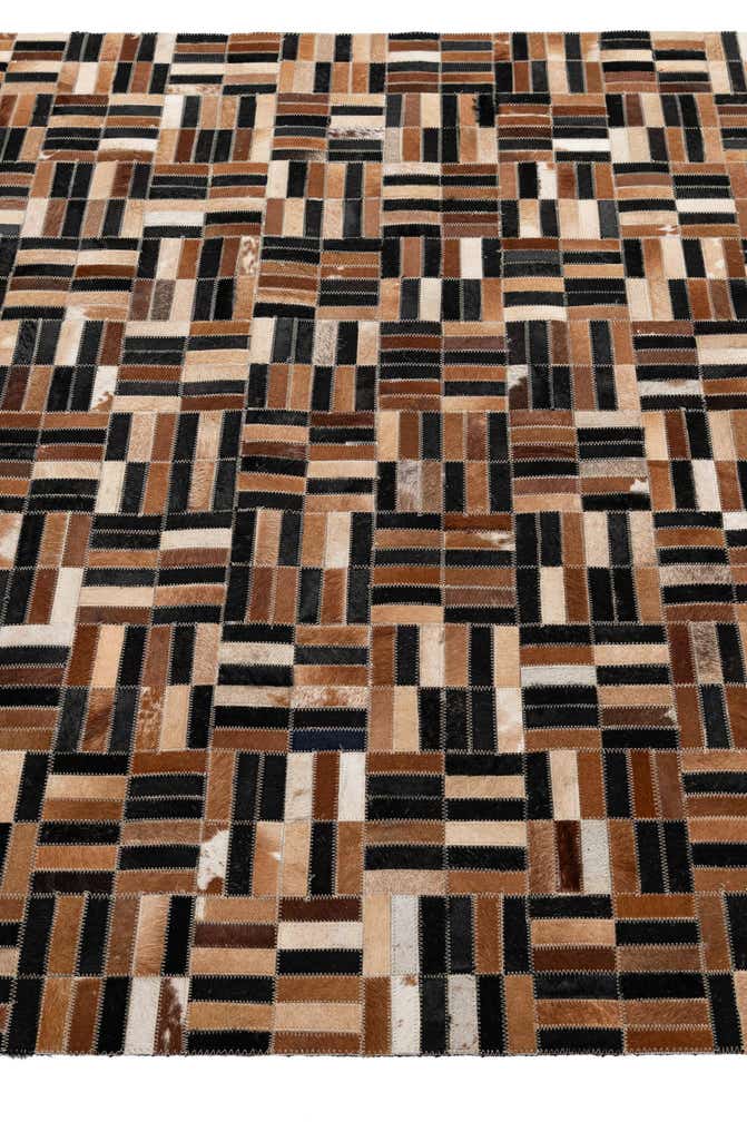 4' 11 x 8' 1 Cowhide - Patchwork Rug