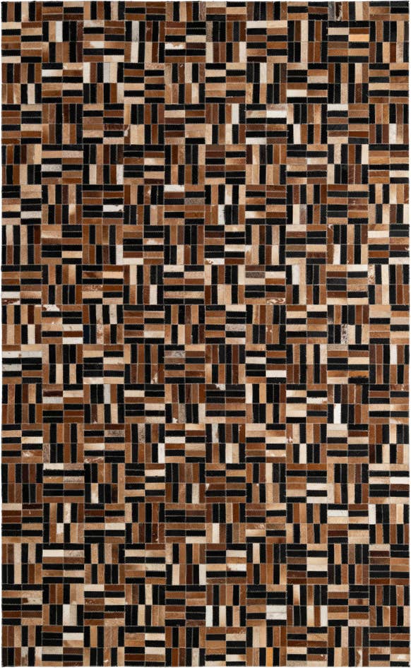 Detail image of 4' 11 x 8' 1 Cowhide - Patchwork Rug