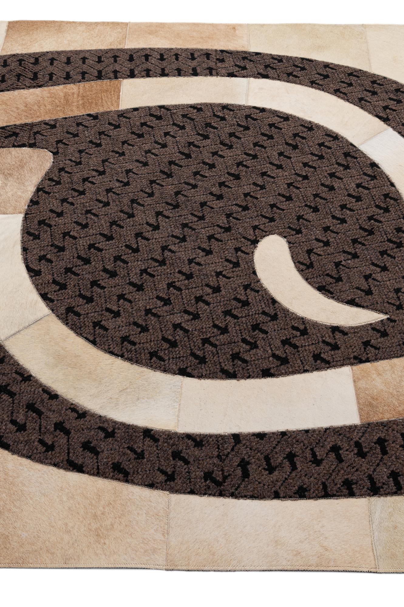 5' x 8' 1 Cowhide - Patchwork Rug