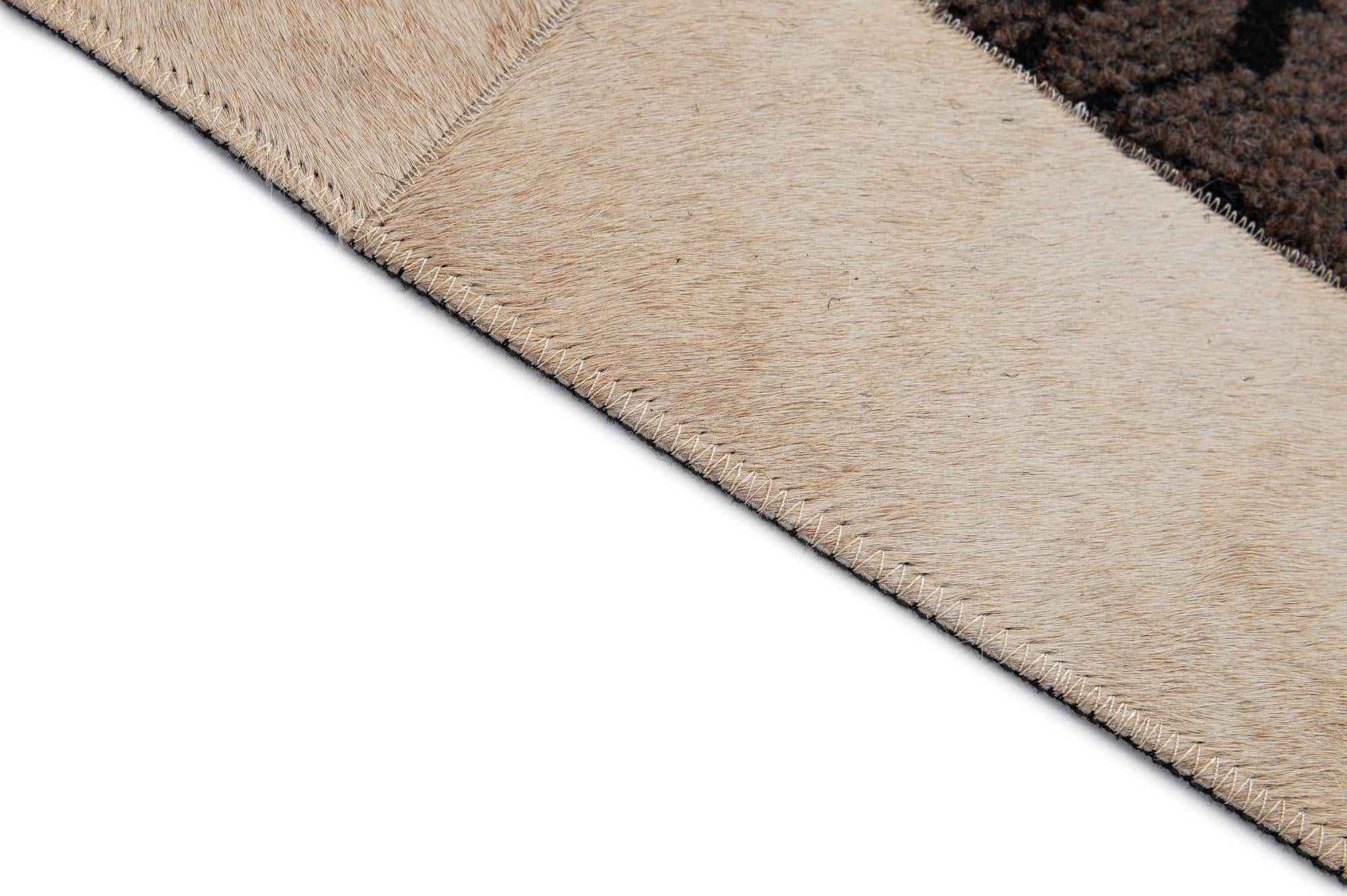 5' x 8' 1 Cowhide - Patchwork Rug