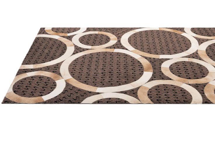 Detail image of 5' 1 x 7' 11 Cowhide - Patchwork Rug