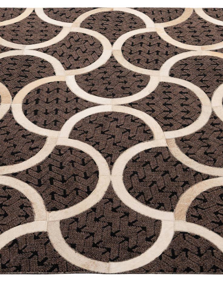 Detail image of 5' x 8' Cowhide - Patchwork Rug