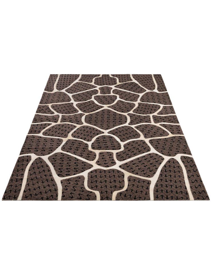 Detail image of 5' 2 x 8' Cowhide - Patchwork Rug