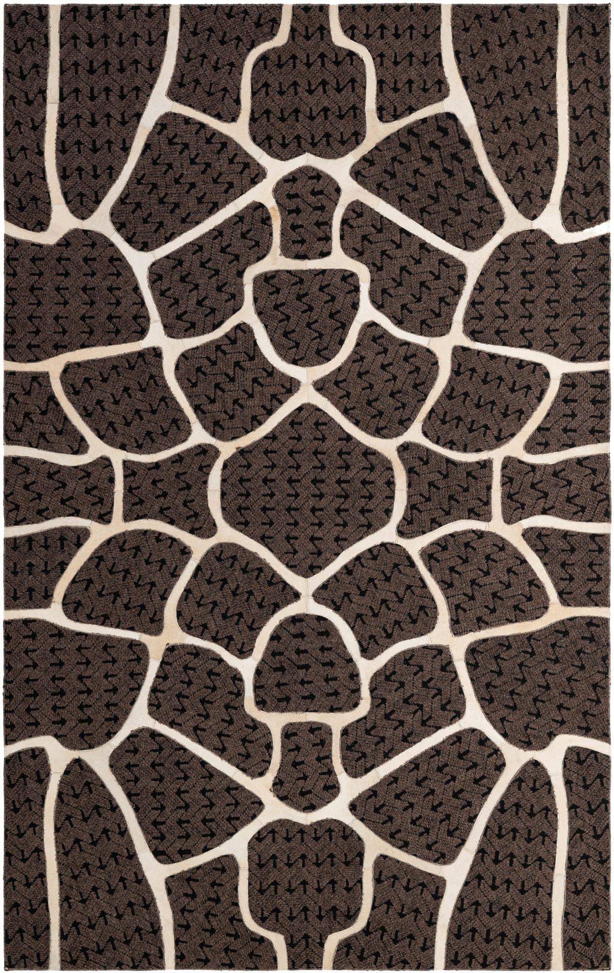 5' 2 x 8' Cowhide - Patchwork Rug