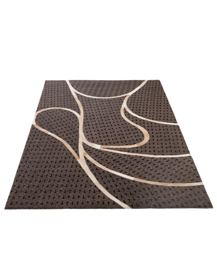 Detail image of 4' 11 x 8' Cowhide - Patchwork Rug