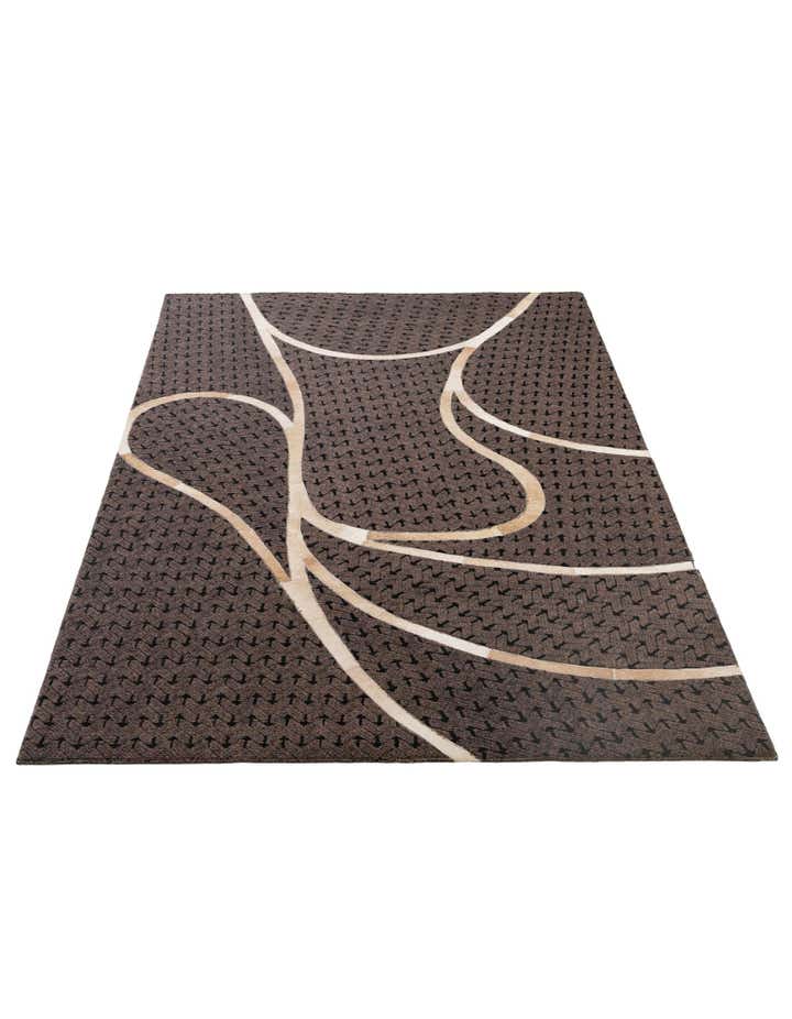 4' 11 x 8' Cowhide - Patchwork Rug