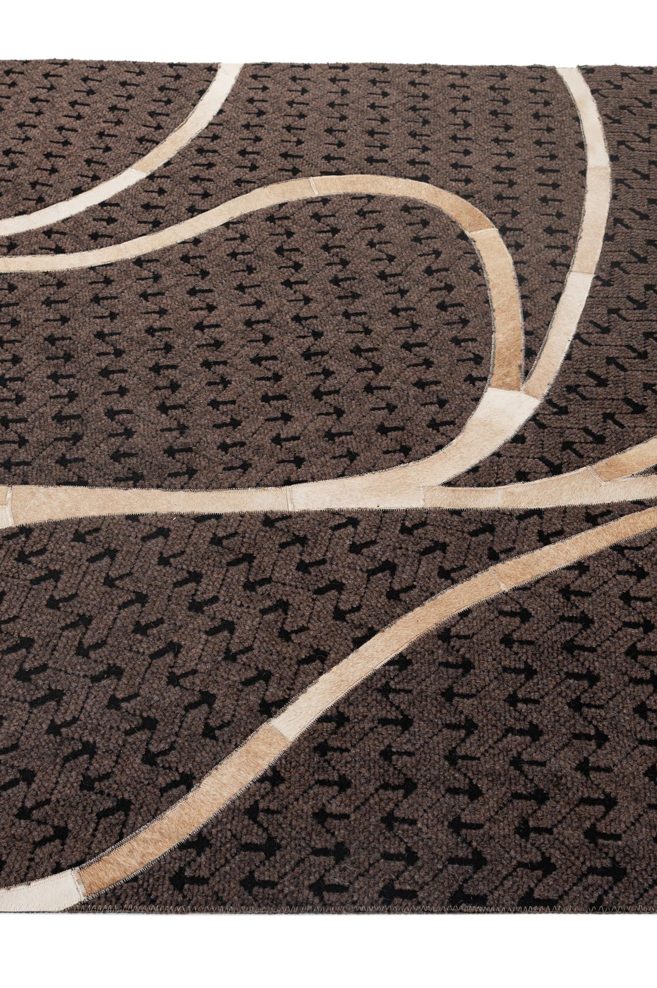 4' 11 x 8' Cowhide - Patchwork Rug