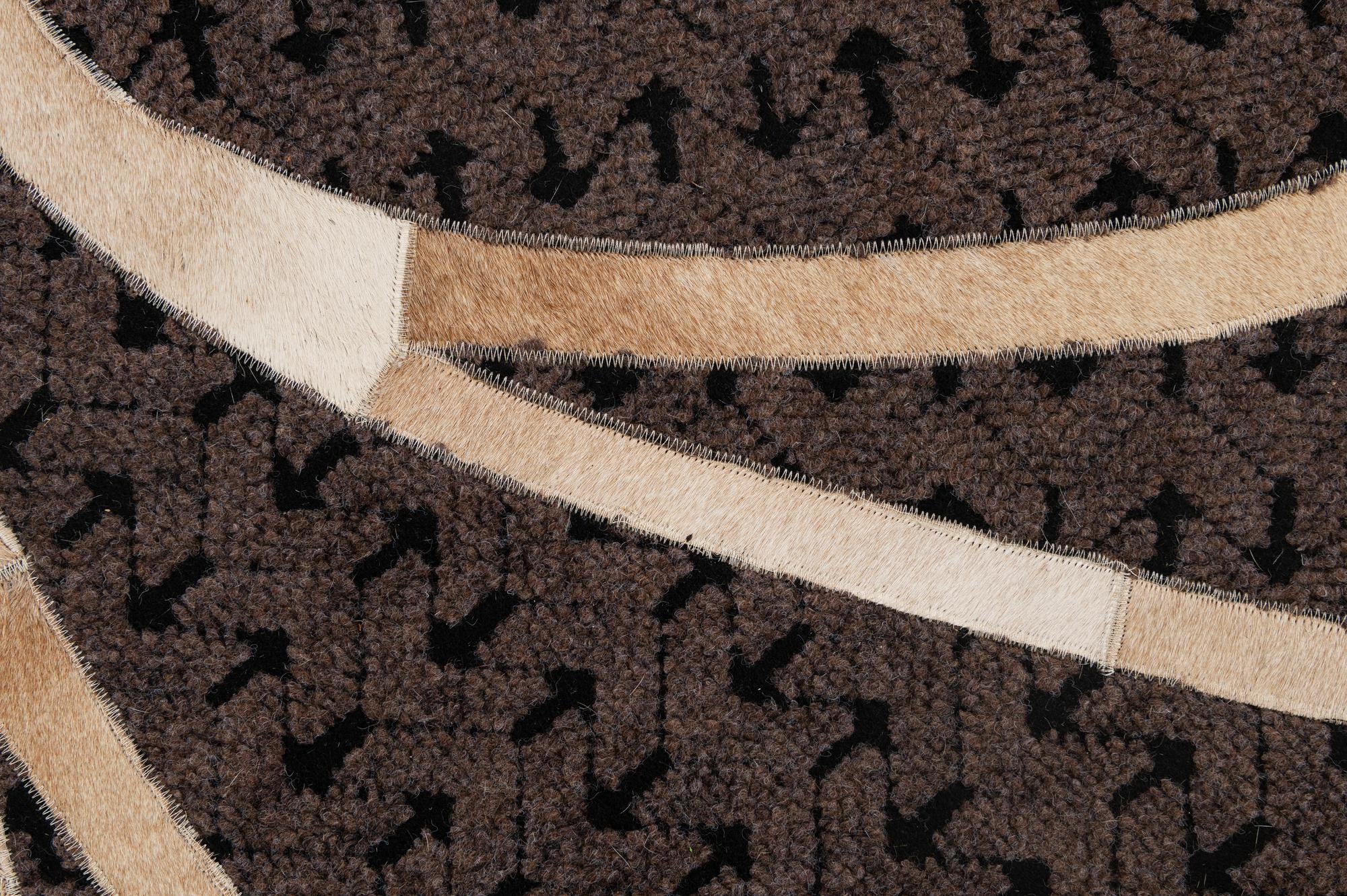 4' 11 x 8' Cowhide - Patchwork Rug
