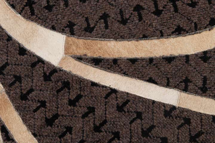 4' 11 x 8' Cowhide - Patchwork Rug