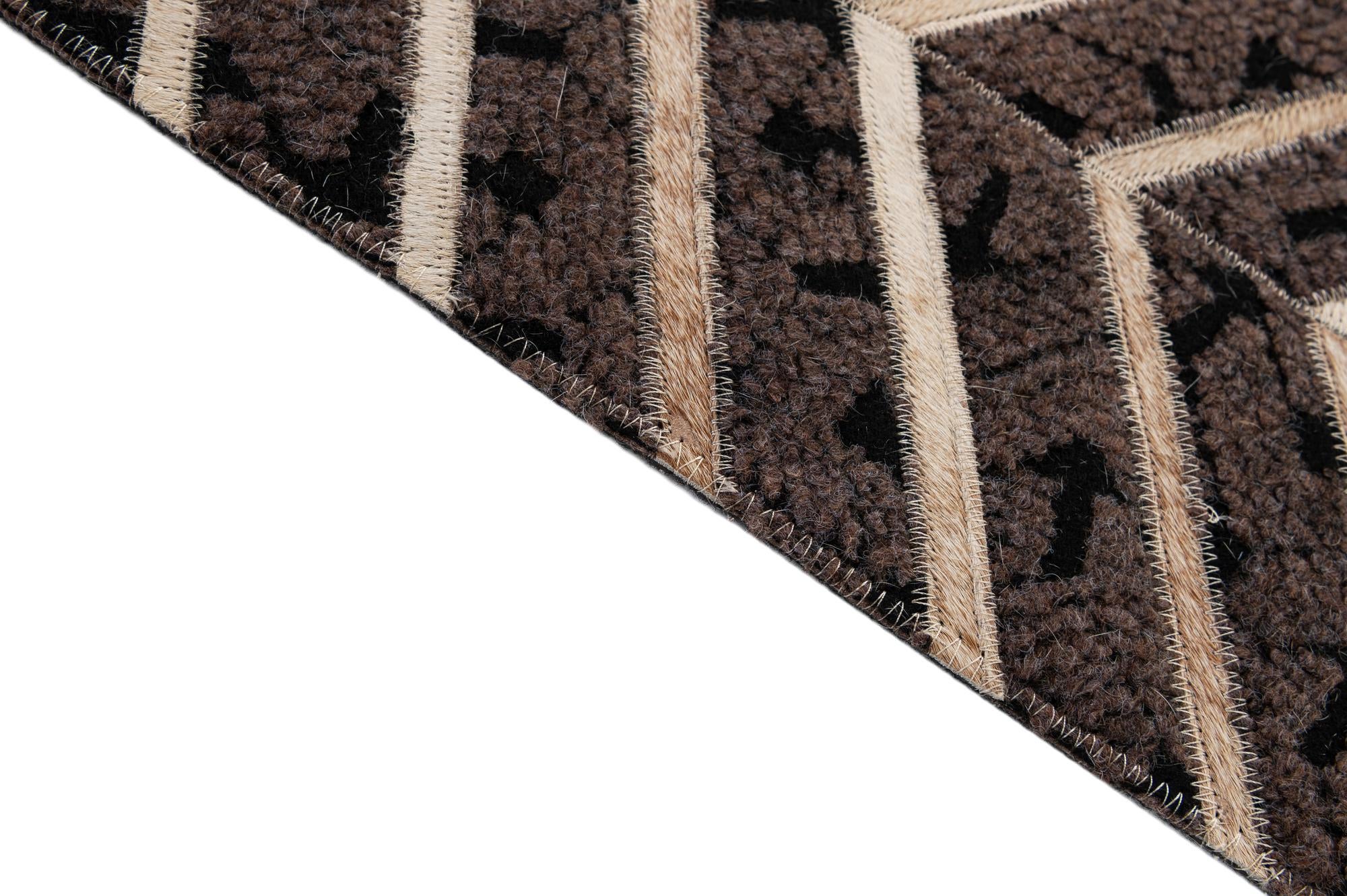 5' x 7' 11 Cowhide - Patchwork Rug