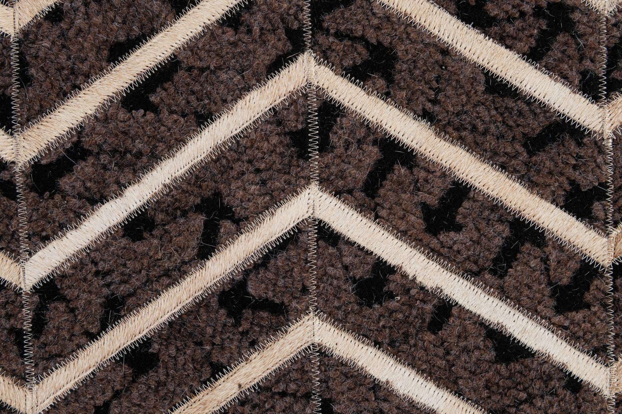 5' x 7' 11 Cowhide - Patchwork Rug