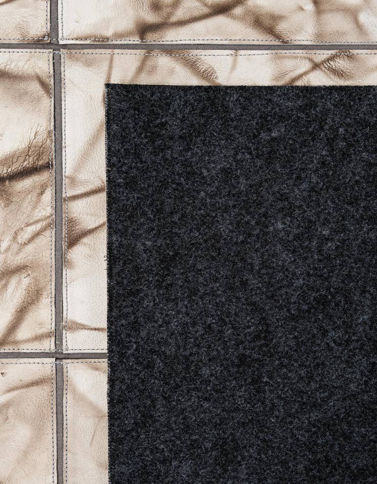 Detail image of 4' 11 x 7' 11 Cowhide - Patchwork Rug