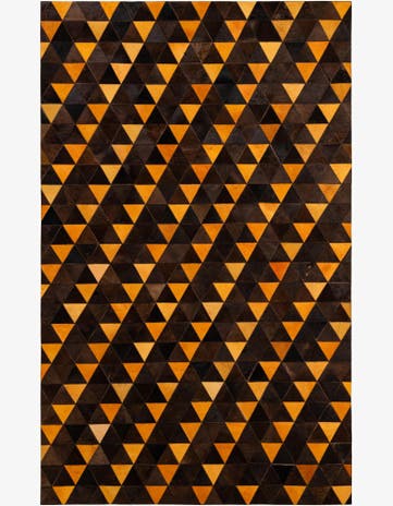 5' 1 x 8' 1 Cowhide - Patchwork Rug