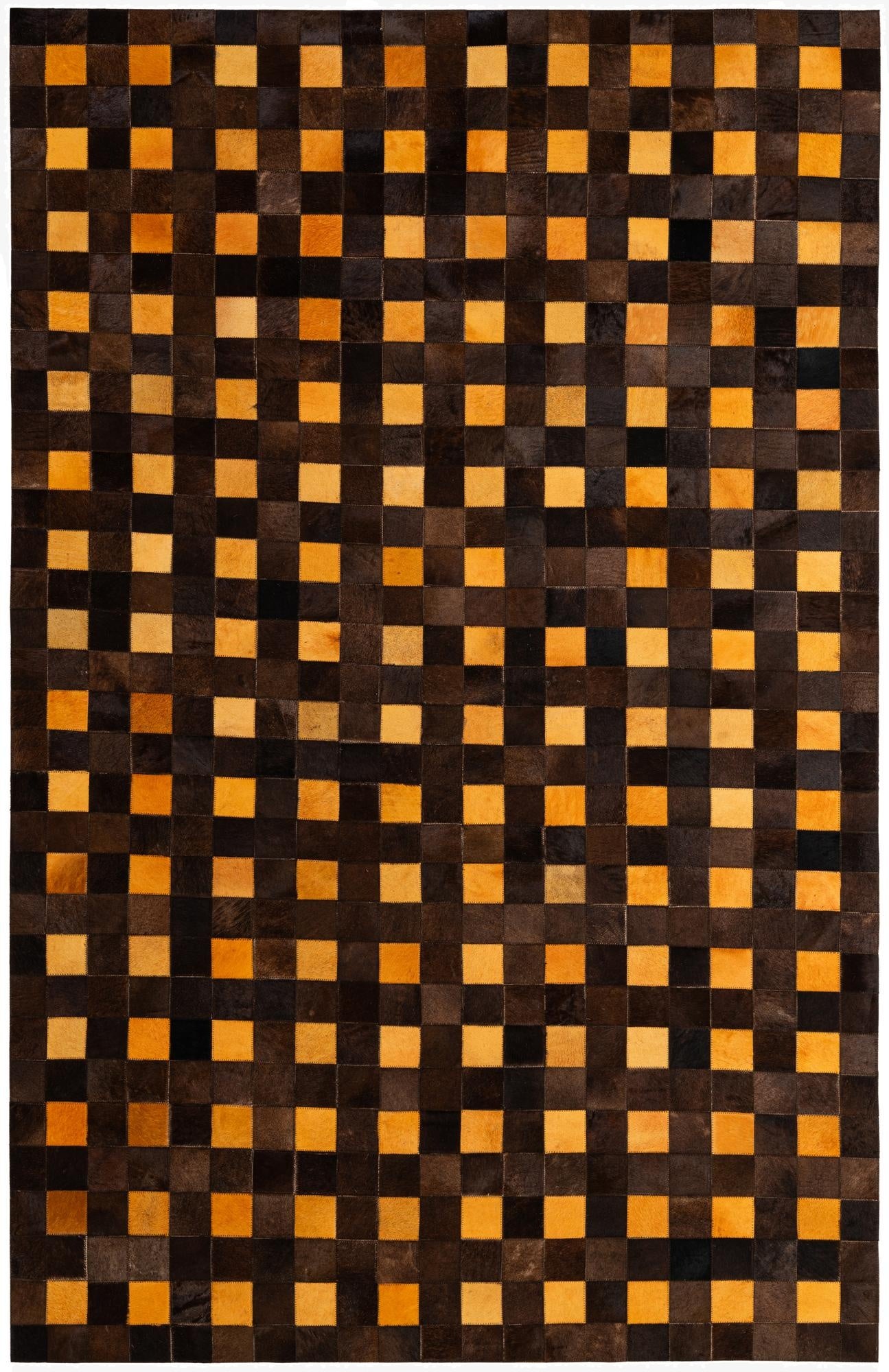 5' 2 x 8' 1 Cowhide - Patchwork Rug