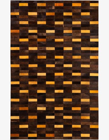 5' 1 x 8' Cowhide - Patchwork Rug