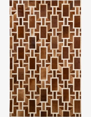 5' 1 x 8' 2 Cowhide - Patchwork Rug