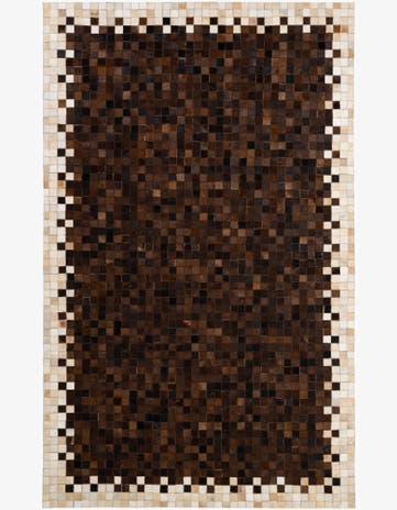 5' 1 x 8' 1 Cowhide - Patchwork Rug