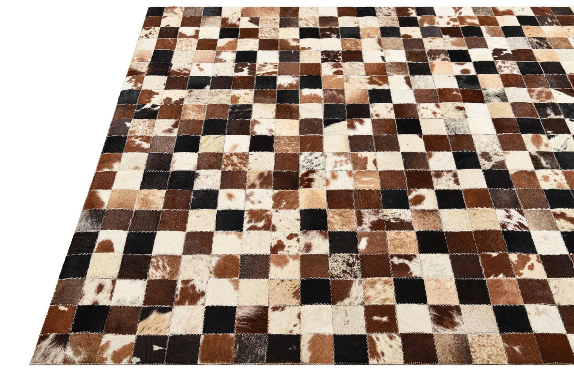 5' x 8' Cowhide Leather Rug