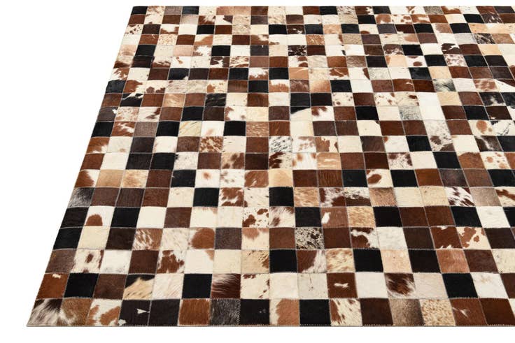 Detail image of 5' x 8' Cowhide Leather Rug