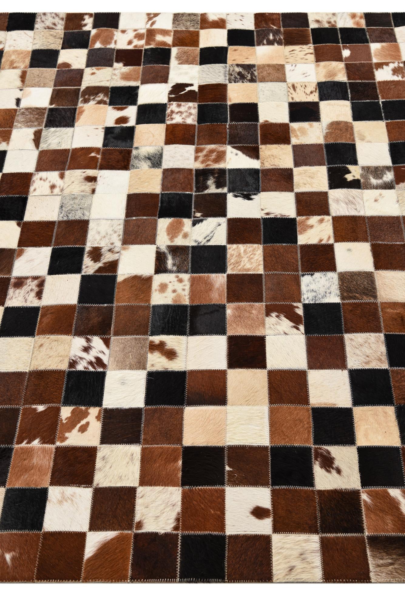5' x 8' Cowhide Leather Rug