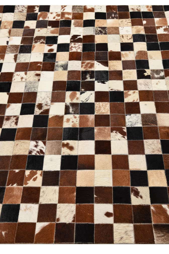5' x 8' Cowhide Leather Rug