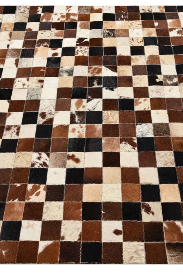 Detail image of 5' x 8' Cowhide Leather Rug