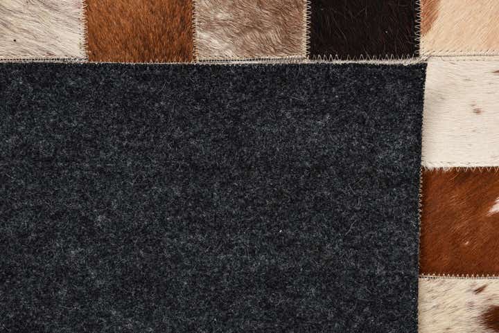 5' x 8' Cowhide Leather Rug