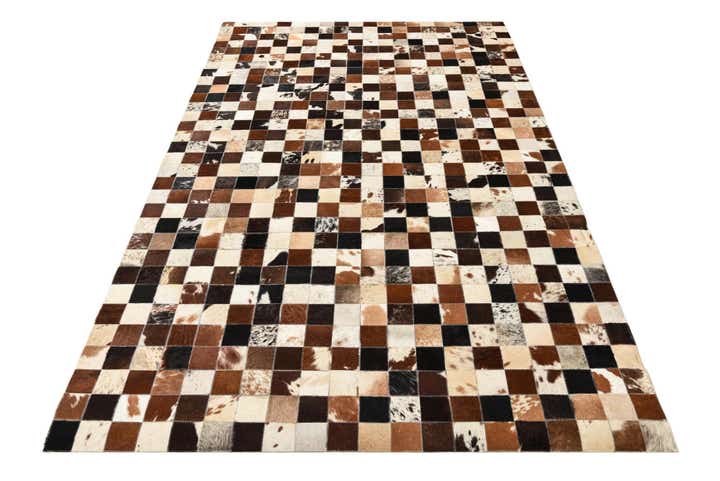 5' x 8' Cowhide Leather Rug