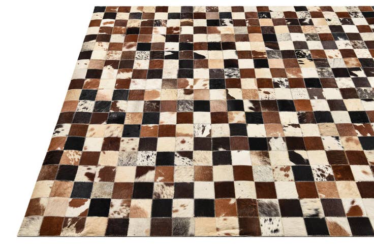 Detail image of 5' x 8' Cowhide Leather Rug