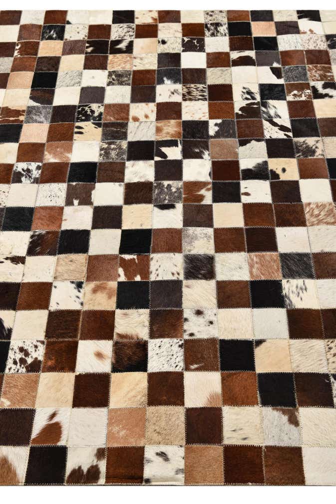 5' x 8' Cowhide Leather Rug