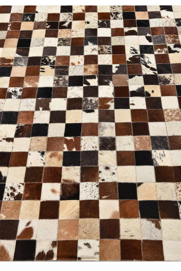 Detail image of 5' x 8' Cowhide Leather Rug