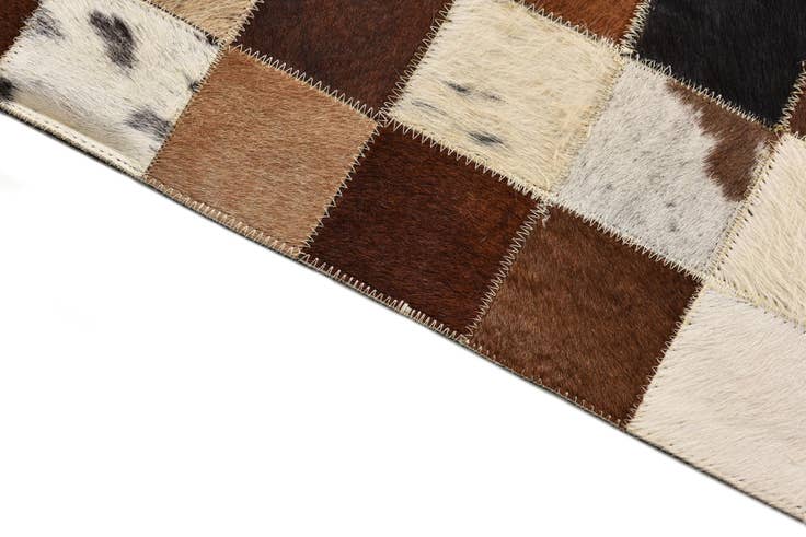 Detail image of 5' x 8' Cowhide Leather Rug