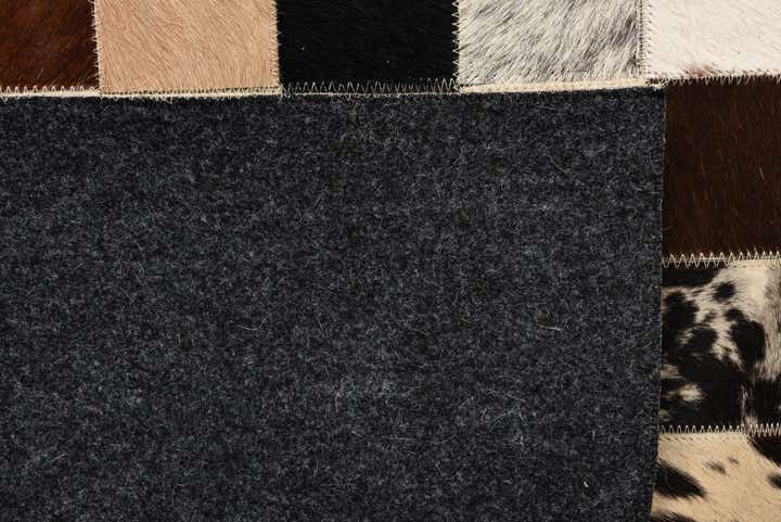 5' x 8' Cowhide Leather Rug