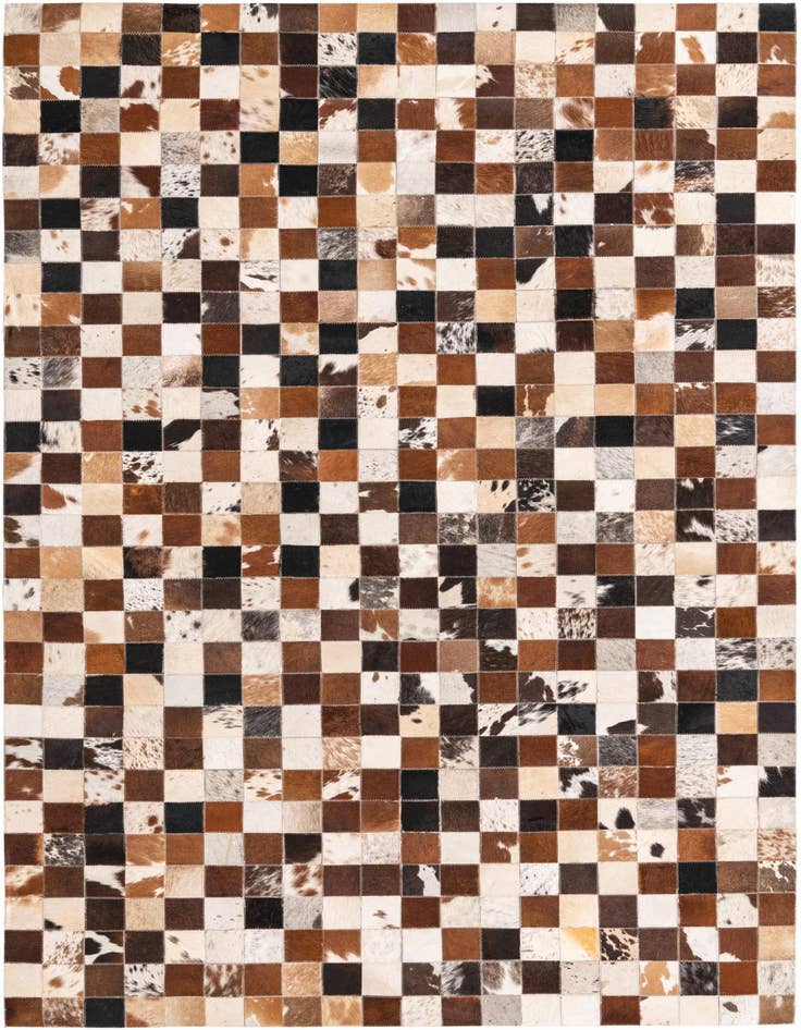 Detail image of 5' x 8' Cowhide Leather Rug