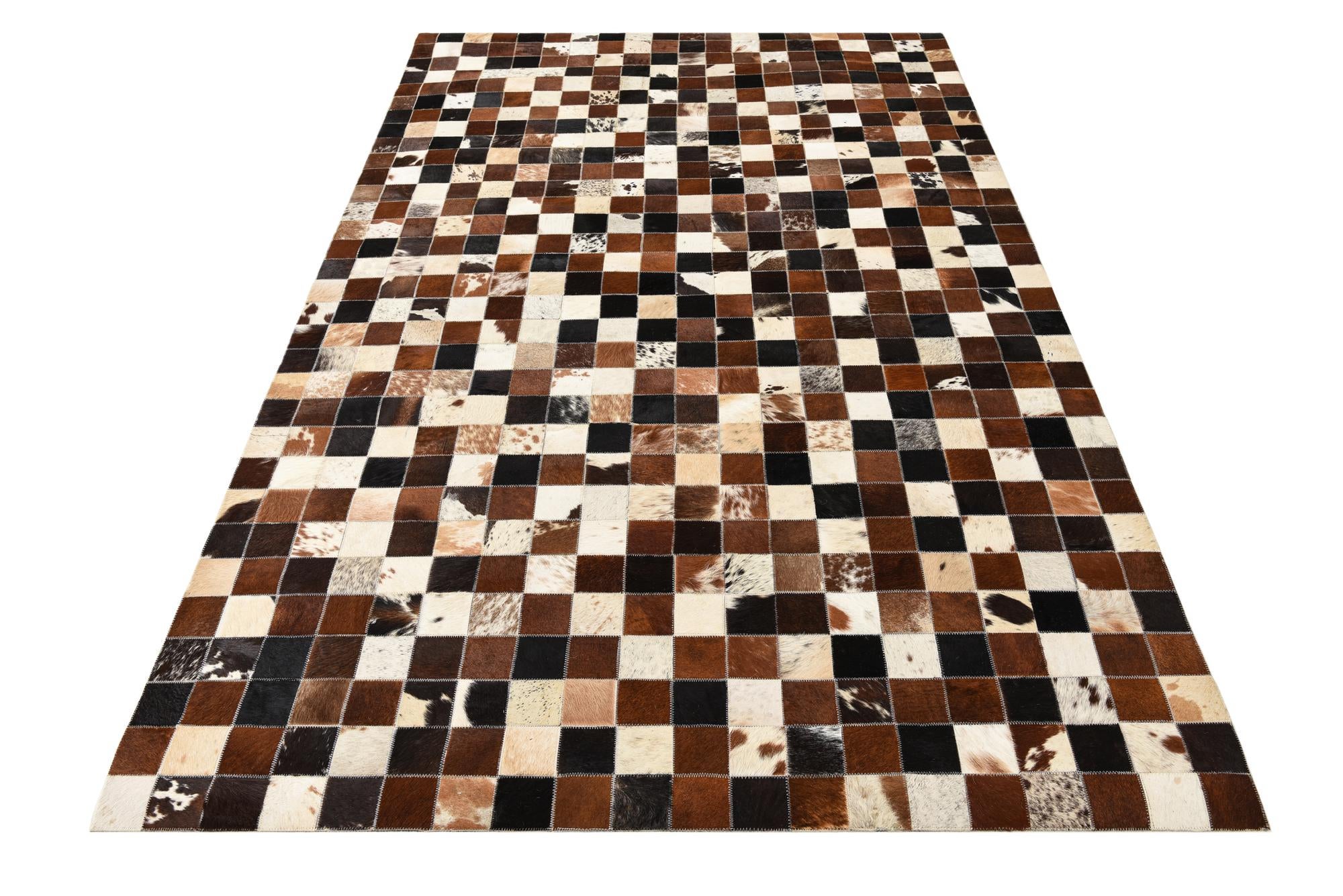 5' x 8' Cowhide Leather Rug