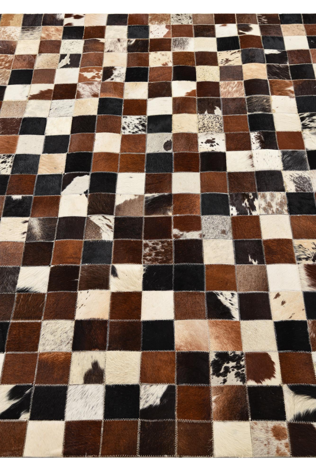 5' x 8' Cowhide Leather Rug