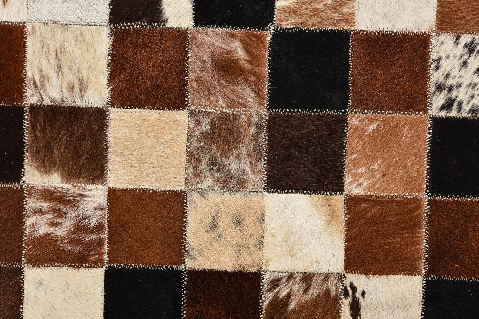 5' x 8' Cowhide Leather Rug