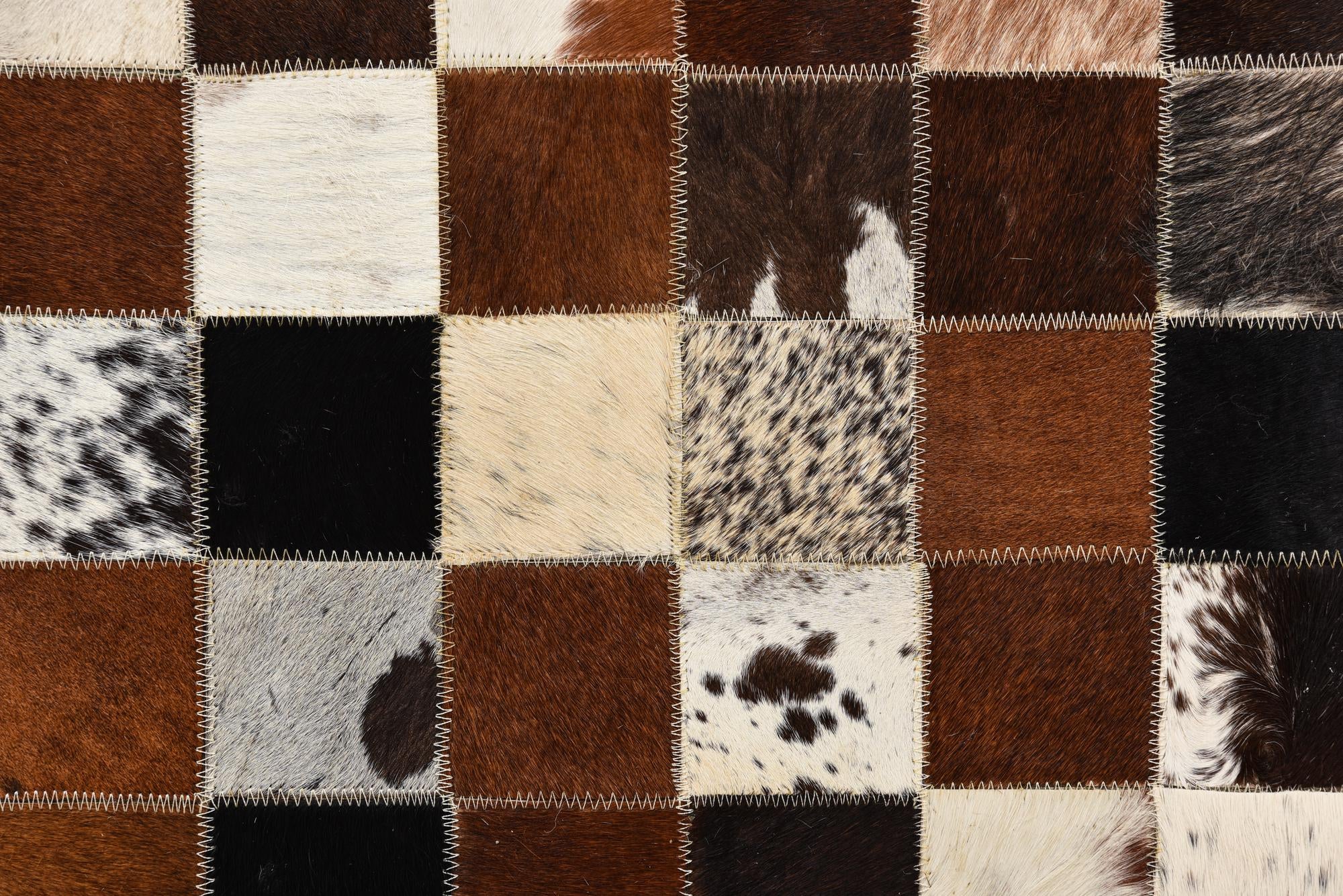 5' x 8' Cowhide Leather Rug