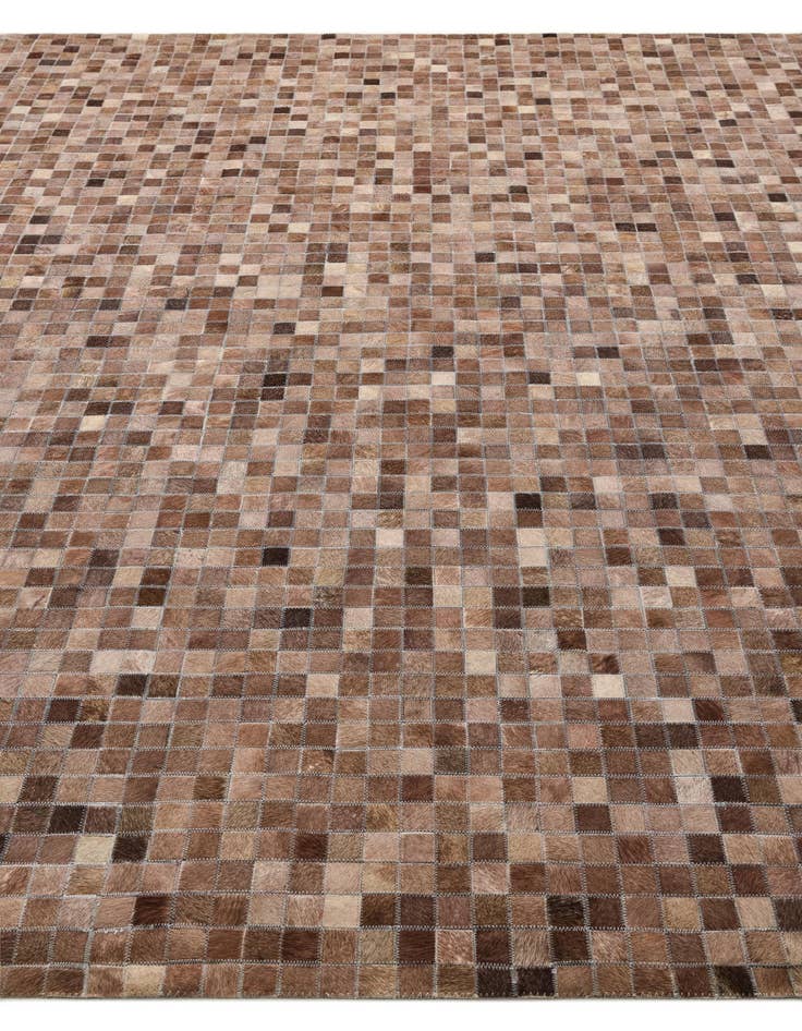 Detail image of 8' 4 x 10' Cowhide Leather Rug