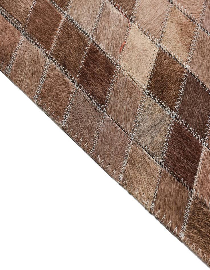 Detail image of 8' 4 x 10' Cowhide Leather Rug