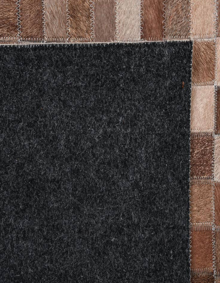 Detail image of 8' 4 x 10' Cowhide Leather Rug