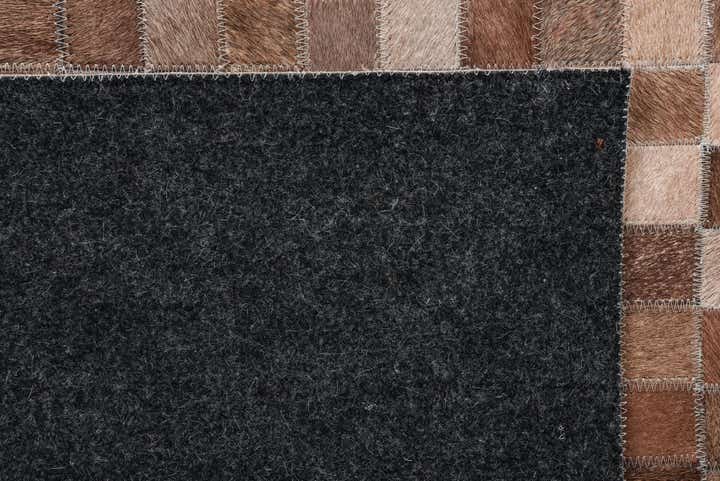 8' 4 x 10' Cowhide Leather Rug