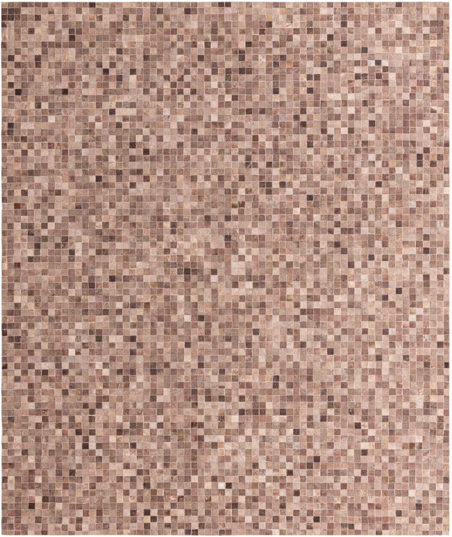 8' 4 x 10' Cowhide Leather Rug