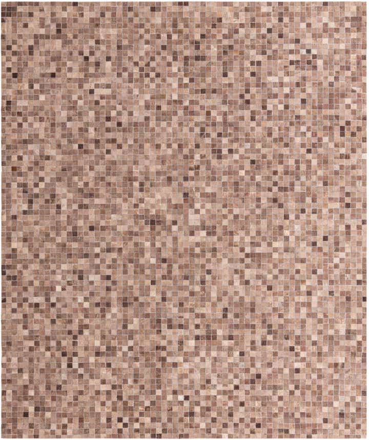 8' 4 x 10' Cowhide Leather Rug