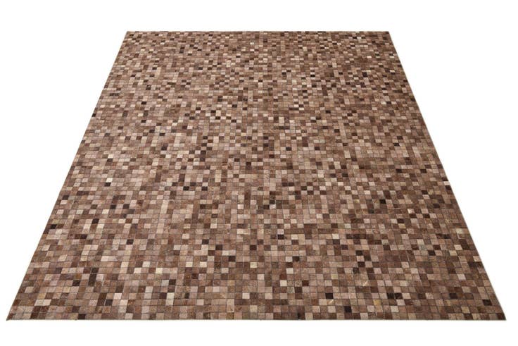 Detail image of 8' x 9' 9 Cowhide Leather Rug