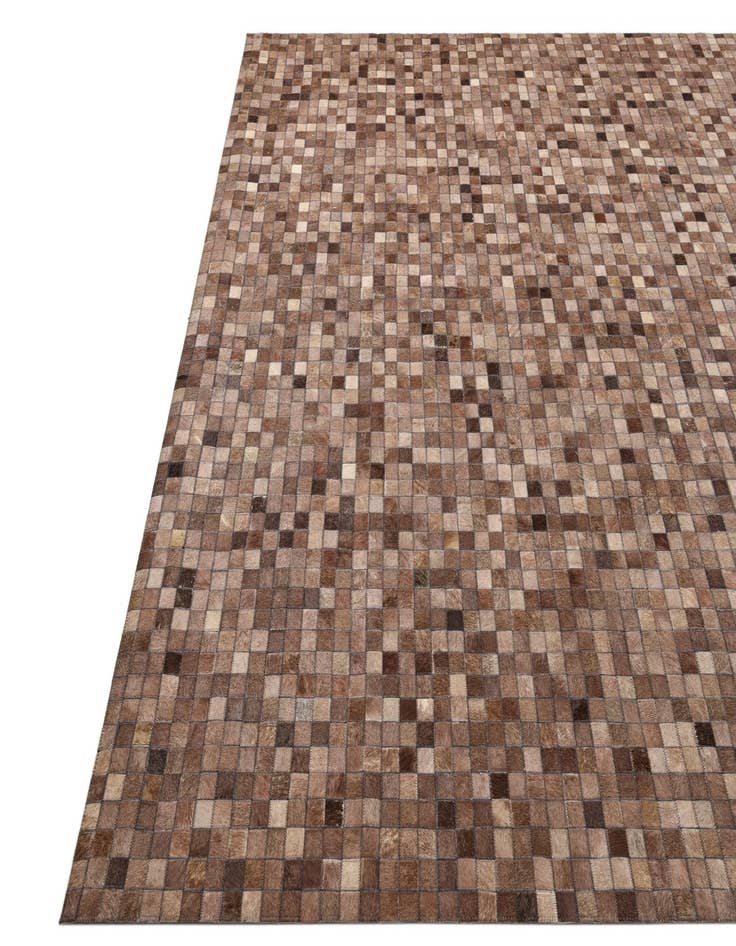 Detail image of 8' x 9' 9 Cowhide Leather Rug
