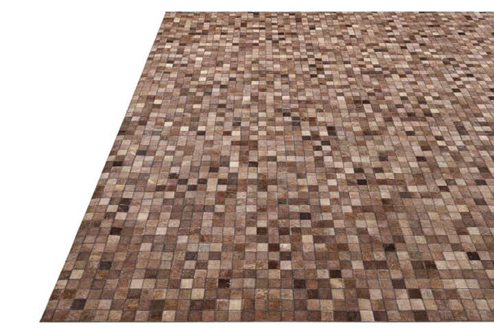 245cm x 295cm Cowhide Leather Teppich