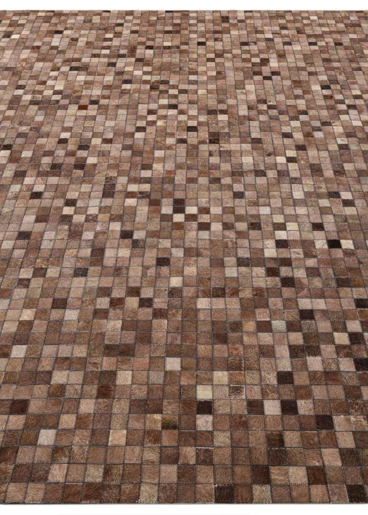 8' x 9' 9 Cowhide Leather Rug