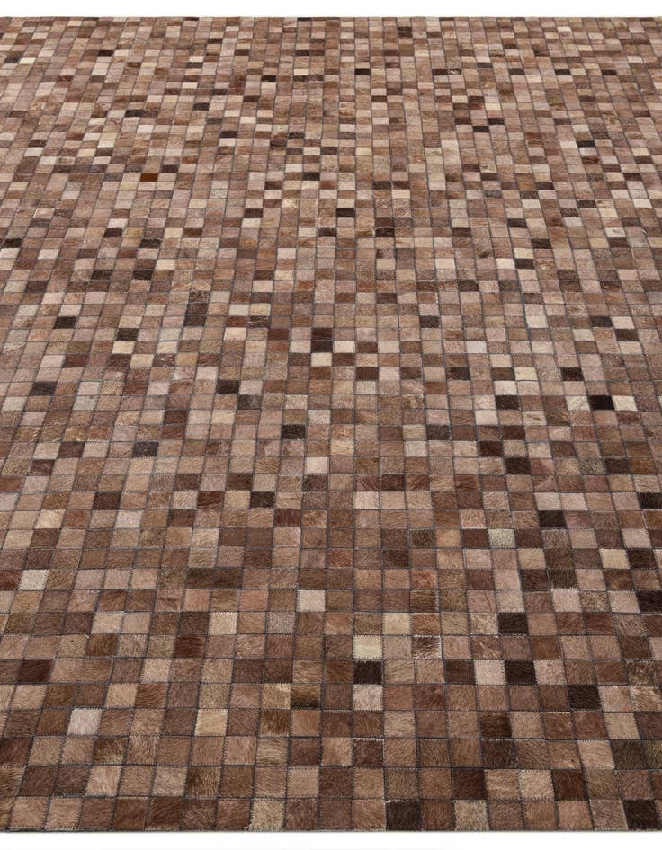Detail image of 8' x 9' 9 Cowhide Leather Rug
